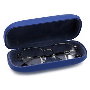 Bestpackaging Großes Brillenetui Optik Sonnenbrillenetui aus PU-Leder Hartmetall Brillenetui mit Silberprägung Logo - Product Image 3