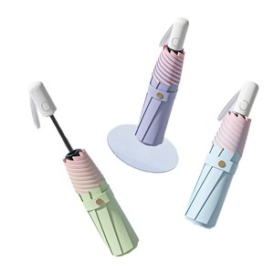 Paraguas Plegable Automático Anti-Rebote para Sol y Lluvia, Protección UV, Revestimiento de Pegamento Colorido, Sombrilla para Mujer - Product Image 5