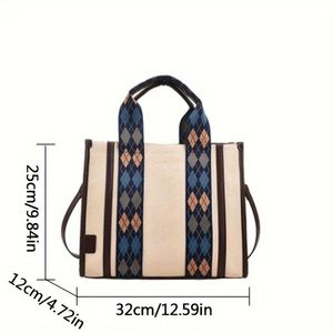 New girls large-capacity tote bag fashionable broadband design versatile casual shoulder bag high-value messenger bag