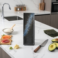 ESTICK Assiette en porcelaine multi-scènes, pratique, compatible micro-ondes, structure martelée, idéale pour les fêtes de famille