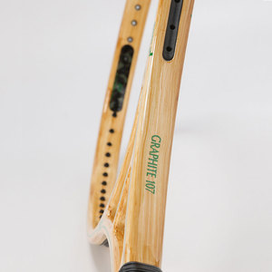 Raqueta de Tenis Profesional para Adultos, Fibra de Carbono con Acabado Clásico de Madera Vintage 7TC001W, Raqueta de Pádel - Product Image 5