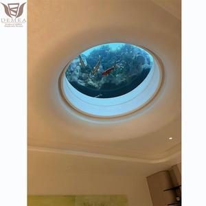 DEMEA Design moderne maison balcon lucarne électrique rétractable avec sauvegarde manuelle automatique grande fenêtre de toit en verre rond - Product Image 6