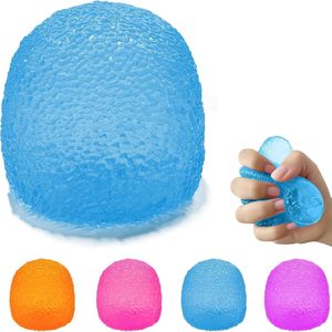 Gumdrop Squeeze <b>Squishies</b> Slow Rising Glitter Square Stress Balls Fidget Sensory Toys For Adults Anxiety Relief Pull And - Product Image 4