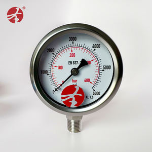 เกจวัดแรงดันอุตสาหกรรมความแม่นยำสูง โครงสร้างสแตนเลสทั้งหมด -30psi ถึง 6000psi ช่วงการวัด - Product Image 2
