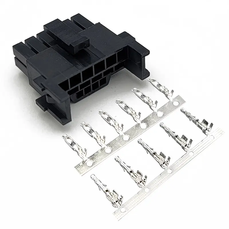 Micro Fit 3.0 konektor Molex 9 pin kawat terminal crimping ke papan perumahan konektor molex