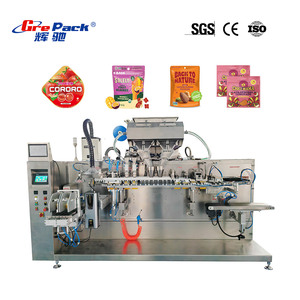 Machine d'emballage personnalisable <span class=keywords><strong>pour</strong></span> sachets préformés, Doypack, sachets à fond plat, <span class=keywords><strong>pour</strong></span> granulés, snacks, <span class=keywords><strong>noix</strong></span>, bonbons, poudre - Product Image 1