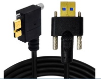 USB 3.0 AM Micro BM Kabel Dual M3 Schraub verriegelung Schneller Versand 0,3 m/1m/2m Geflecht zum Aufladen von Daten synchron isations computern Zubehör Lager