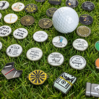 Marqueur de position de golf en métal à prix d'usine, vente chaude, longue durée, marqueur de balle de golf avec aimant puissant