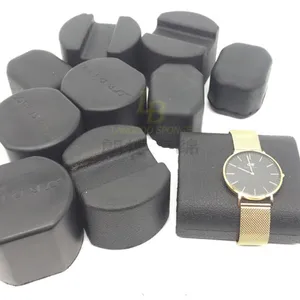 High quality factory custom Integral skin PU foam watch pillow Watch holder custom PU foam watch display pillow