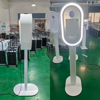 Photomaton pour iPad, surface résistante aux rayures, éclairage LED RGB à distance, ventilateur de refroidissement intégré, photomaton pour location d'événements, directement de l'usine