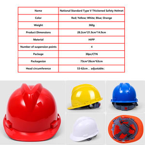 خوذة أمان صناعية ملونة من HIPP لحماية الرأس مع شهادة - Product Image 2