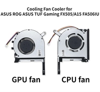 Ventilateurs de refroidissement CPU GPU pour ordinateur portable pour ASUS TUF Gaming FX505 FX506 FA506IV FA506IU FA506IH FX706 Pièces détachées pour ordinateur portable