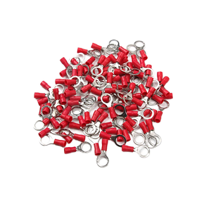 100 шт./упаковка RV1.25-<span class=keywords><strong>3</strong></span> 4 5 6 8 10 12 красный круглый 22-16 AWG 0,5-1, 5 мм2 Изолированный кольцевой коннектор кабельный коннектор - Product Image 4