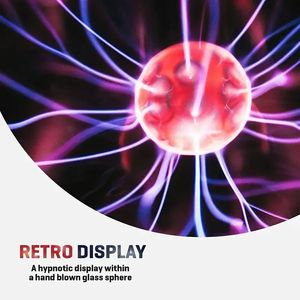 Sfera al <span class=keywords><strong>Plasma</strong></span> in Offerta, Lampada Magica Elettrostatica, Sfera Energetica Tattile da <span class=keywords><strong>5</strong></span> Pollici con Raggi - Product Image 2