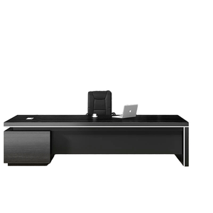 Muebles DE OFICINA DE MADERA modernos y resistentes Estaciones DE TRABAJO extensibles populares y escritorios de computadora para empleados de estilo de panel - Product Image 2
