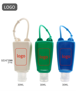 Botella de Viaje PET de 30 ml con Logotipo Personalizado, con Soporte de Silicona, Portátil, Recargable, para Desinfectante de Manos, OEM ODM - Product Image 3