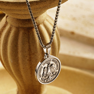 Collar de Cadena con Colgante de Acero Inoxidable Chapado en Oro de 18K de Moda, Talismas <span class=keywords><strong>Goetia</strong></span> Shem Hamephorash, Amuleto de Regalo - Product Image 3