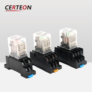 HH52P HH53P HH54P Base Soquete Trilho DIN 8 Pinos 12V 24V <span class=keywords><strong>DC</strong></span> 220V AC Tampa Transparente Alta Potencia Rele Eletromagnetico - Product Image 6