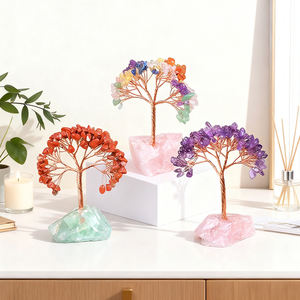 Arbre à Argent en Cristal Naturel de Haute Qualité pour la Décoration, Arbre Porte-Bonheur en <span class=keywords><strong>Pierre</strong></span> de Guérison, Vente en Gros - Product Image 3