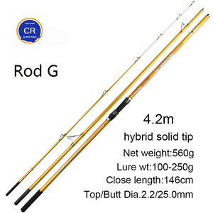 Meilleure Vente <span class=keywords><strong>Canne</strong></span> à Pêche en Fibre de Carbone de 4,2 M <span class=keywords><strong>et</strong></span> 3 Sections pour <span class=keywords><strong>Surfcasting</strong></span> – Libre Choix de l'Acheteur - Product Image 6