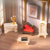 Micro-paysage créatif, série de meubles de luxe européens, simulation, maison de poupée, aménagement paysager, décoration DIY, ornement de bureau