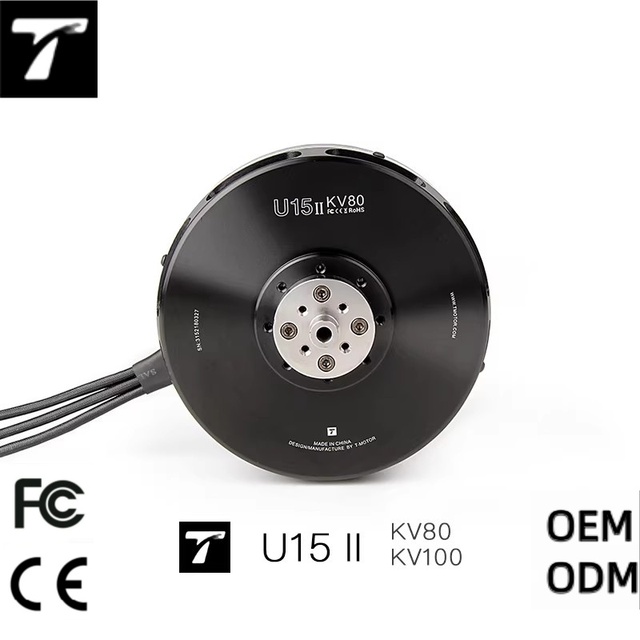 T-MOTOR U15II KV80 Industrial Brushless Drone Motor - High Power Lift System for Heavy Payload, Cargo & Manned UAV Applications