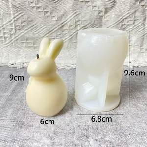 <span class=keywords><strong>Vela</strong></span> Aromática <span class=keywords><strong>de</strong></span> Conejo <span class=keywords><strong>de</strong></span> Pascua con Orejas Rectas y Curvas Únicas - Regalo Festivo Fragante - Product Image 6