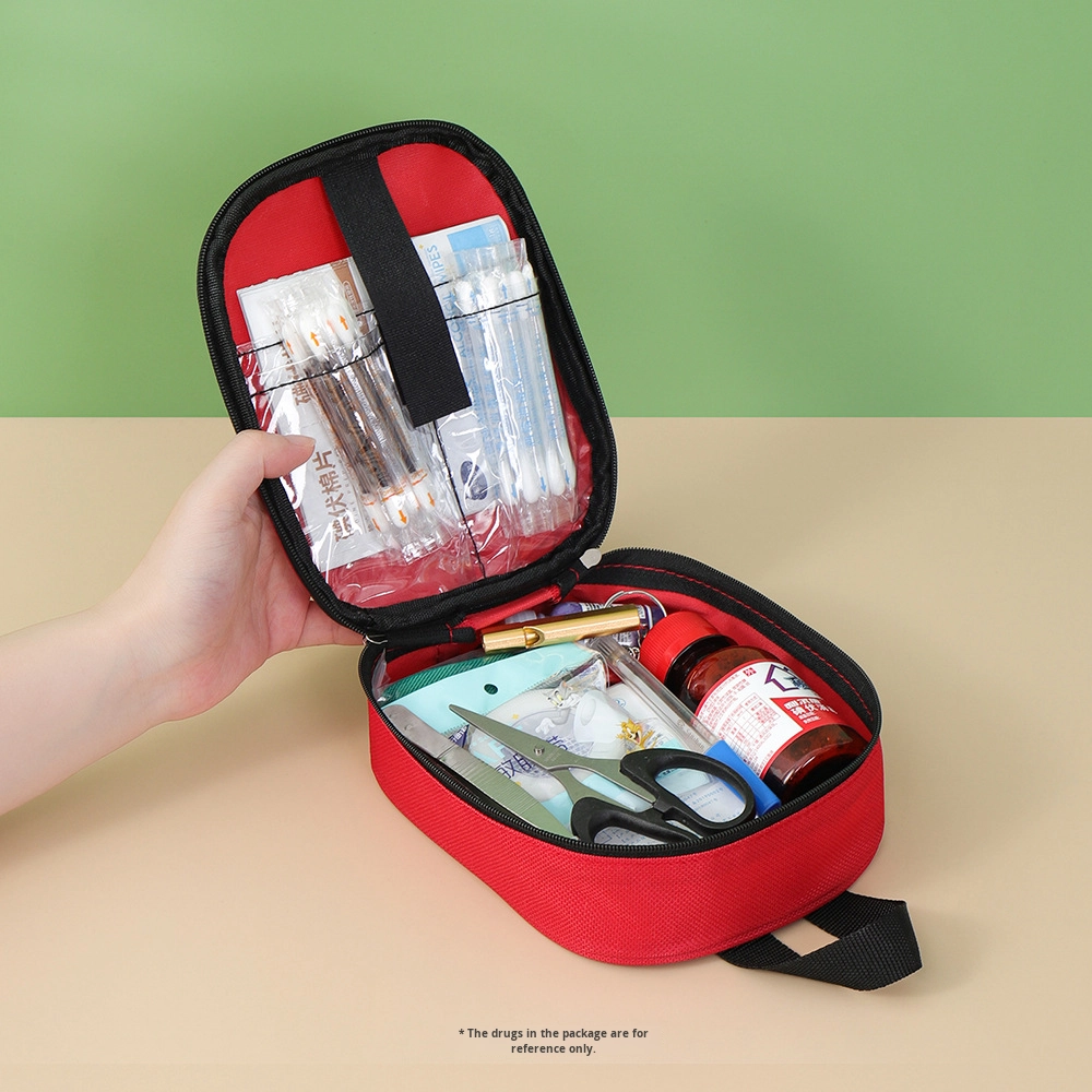 Portable Manual Single-Shoulder Medical Bag for Outdoor Use Small Household Medicine Storage Box Emergency Clinic Apparatuses