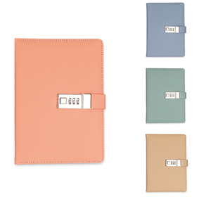 Mật Khẩu Khóa máy tính xách tay Nhật ký cuốn sách Sản xuất nhà máy <span class=keywords><strong>2025</strong></span> đầy màu sắc Macaron A5 bán buôn có thể tùy chỉnh Quà Tặng bìa cứng FSC - Product Image 2