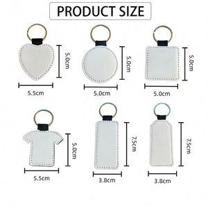 <b>Custom</b> Shape Festival Promotion Gifts Keyring Wholesale Sublimation White Blank Pu Leather Hanging Ornament Decoration <b>Keychain</b> - Product Image 2