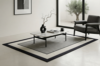 Hochwertiger Europäischer Wohnzimmerteppich Zeitgenössischer Designer Chevron-Muster Bodenmatte Luxuriöser Wohndekor Teppich