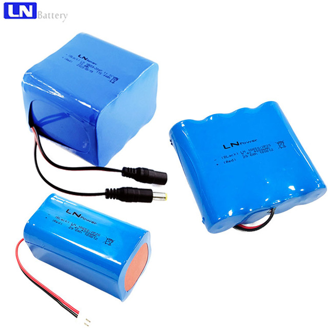 High Capacity LN18650 3S4P 10.4Ah 11.1V 18650 Lithium Polymer Battery Pack LiNiMnCoO2 Cathode 1000 Cycles for Electric Scooter