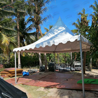 Tentes Pagode Automatiques Romantiques en PVC Imperméables pour Événements Extérieurs, Mariages et Fêtes – Utilisation Toutes Saisons