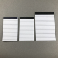 Bloc-notes à lignes horizontales, bloc-notes d'écriture, papier auto-adhésif épais de 80 g, personnalisé, 25/50 feuilles, bloc-notes détachable A7