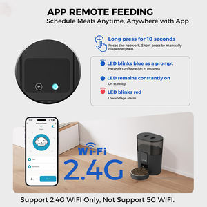 Distributore Automatico di Cibo per Cani e Gatti 3L Compatibile con WiFi Alexa Echo Dispenser Programmabile Ciotola in Acciaio Inox 10 Pasti al Giorno - Product Image 4