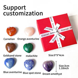 Fournisseur mondial Guérison spirituelle Cristal Rêve Améthyste Tache Bleue Pierre Multi Matériel Coeur Sept Chakras Ensemble pour Souvenir - Product Image 3