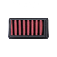 Filtre à air haute performance en coton rouge, lavable et réutilisable, remplacement direct pour Honda