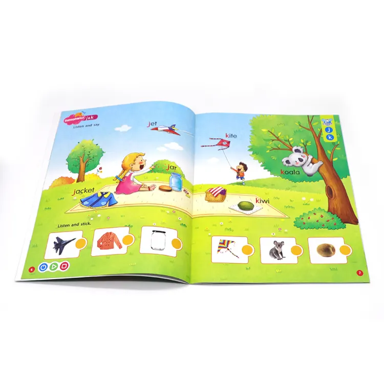 High quality funny educational books for children Custom full color Textbook for kids