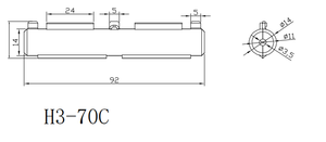 H3-70C 6x30mm không thấm nước IP67 khối Inline cầu chì holder15a 500V Đen cầu chì Bìa hộp cho sản phẩm ô tô thể loại cầu chì linh kiện - Product Image 6