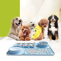 Tapis de Manger Lent en Silicone de Qualité Alimentaire OEM ODM pour Chiens, Tapis de Léchage Écologique pour Animaux de Compagnie, Tapis Olfactif en Silicone pour Chiens