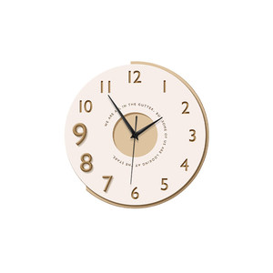 Orologio da Parete Moderno e Semplice in MDF con Lancette Silenziose e Cristalli, Design in Stile Crema per Sala da Pranzo, <span class=keywords><strong>Soggiorno</strong></span> e Parete TV - Product Image 5