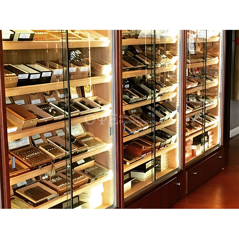 Индивидуальные витринные шкафы для дымовых магазинов, Шкафчики для сигар, шкаф, витрина для табачных изделий