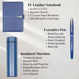 Factory Wholesale Customizable Business Premium Corporate Gift <b>Set</b> with <b>Notebook</b> Stainless Steel Water Bottle Pen and Usb - Product Image 3
