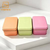 Boîte en métal rectangulaire personnalisée de qualité alimentaire pour biscuits, bonbons, chocolat, emballage de biscuits