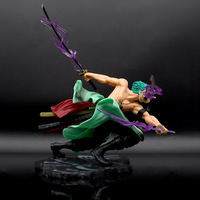 Figurine d'Anime à Succès : Modèle de Personnage Zoro de One Piece, Jouet Décoratif, Figurine d'Action Anime