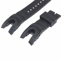 Bracelet de montre en caoutchouc de silicone de style rugueux Bracelets de montre durables étanches pour Invictas Anatomic Subaqua Series 26mm
