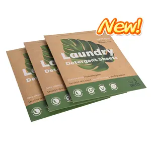 New Tech Laundry Detergent Sheets Super Concentrated Solid Biodegradable Formula Laundry Strips Eco Friendly
