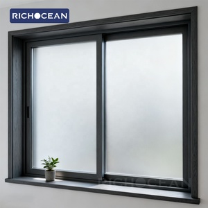 RICHOCEAN AS2047 Finestre <span class=keywords><strong>Scorrevoli</strong></span> a Triplo Vetro con Protezione dagli Impatti, Finestre <span class=keywords><strong>Scorrevoli</strong></span> in Alluminio con Vetro Cavo e Zanzariera - Product Image 4