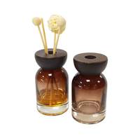 Bouteille en verre de luxe 50ml 100ml 150ml 250ml bâton de parfum arôme parfums de maison bouteille de diffuseur de roseau en verre