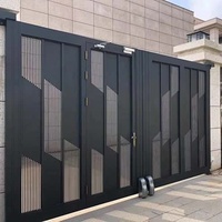 Portail Coulissant de Sécurité pour Allée en Aluminium, Design Moderne de Portail Principal en Fer Prix Usine